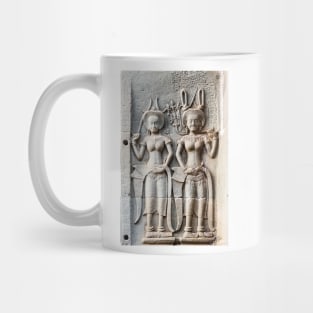 Stone Carvings at Angkor Wat Mug